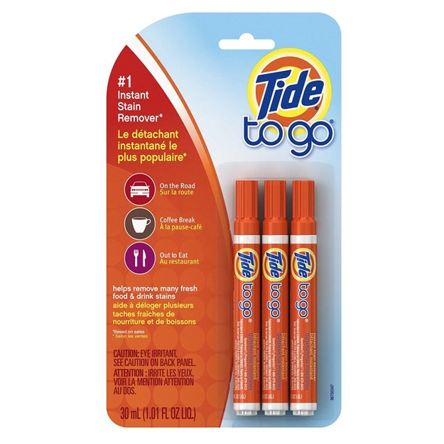 A three-pack of Tide To Go pens because they'll always be grateful they have one on them.