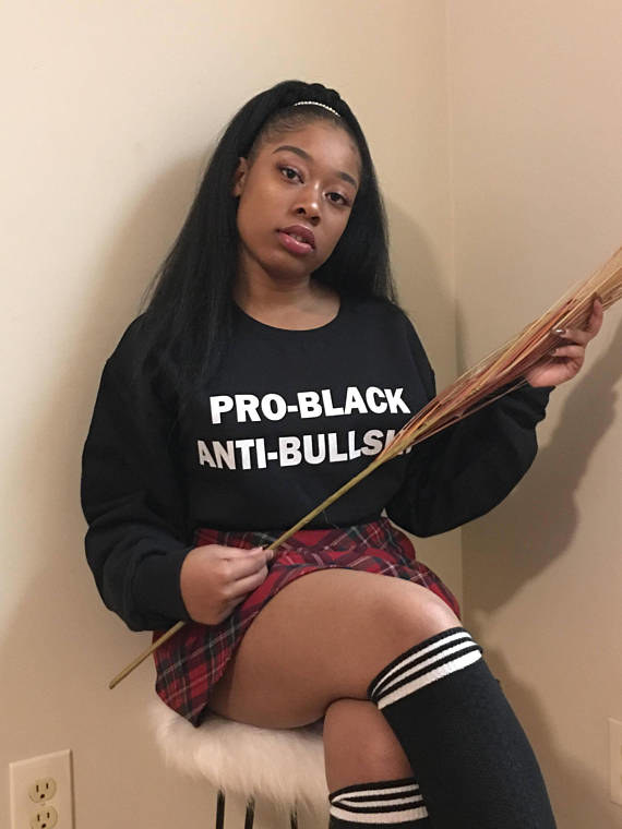 Each sweatshirt is made to order and hand-pressed by Olatiwa herself. The young entrepreneur has already sold more than 800 sweatshirts and has plans to launch a T-shirt line around the time of Black History Month, with some of the proceeds going towards a fund for ancestry testing for "black-identifying people."