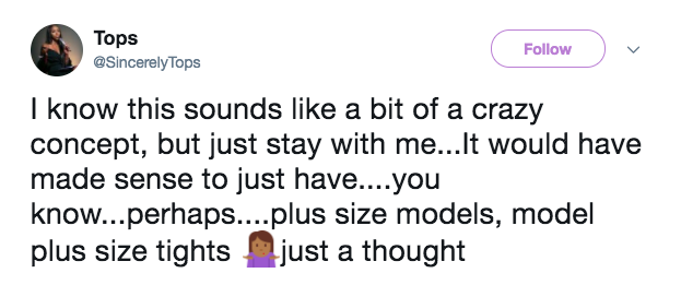 Others wondered why Wish didn't just use pictures of plus-size models to advertise plus-size clothing.