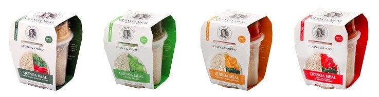 Cucina and Amore's Ready-To-Eat quinoa meals are healthy, convenient meals for those of us on the go. Gluten-free, preservative free, and GMO-free, these meals are jam packed with nutrients to keep you energized during your long day. With four different flavors, your taste buds will not be disappointed, and you won't find yourself skipping meals because they are fully cooked and ready to eat. These prepackaged quinoa meals come in a microwavable container. If you find yourself skipping lunch, you will soon stop this bad habit and substitute it with one of these four meals with quinoa. Your body and mind will thank you for these tasty meals!