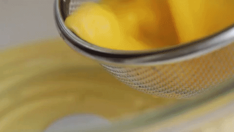 And if you really wanna get fancy, blitz the eggs in a blender until smooth then pass them through a strainer ($13.97 on Amazon). This makes sure the eggs are completely homogenous and removes any impurities that would prevent them from getting creamy. Don't believe me? Thomas Keller (one of the most OG chefs of them all) swears by this technique.
