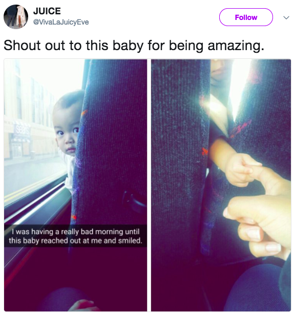 This baby's blessing.