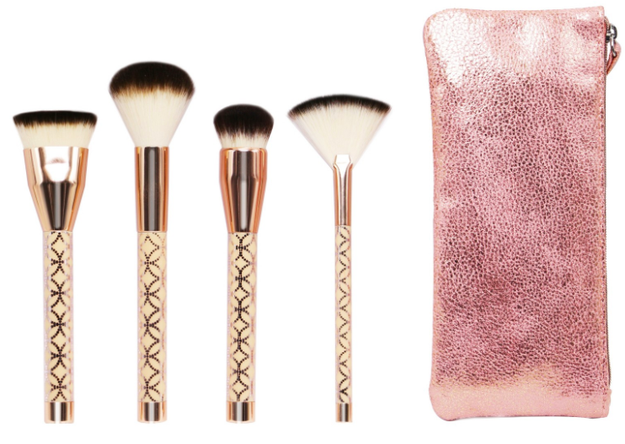 Or a brush set that makes a perfect stocking stuffer.