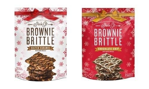 Our favorite crispy brownie snacks is back with new limited flavors for the holiday. Sheila G is bringing the holiday cheer with two new flavors drizzled with the extra bit of luxurious chocolate that sometimes helps surviving holiday prep - Salted Caramel and Chocolate Chip with white chocolate drizzle! You can enjoy them as your own special holiday treat or be the first to share it with friends and family as a gift. Either way, don't delay. These holiday flavors are here for a limited time.