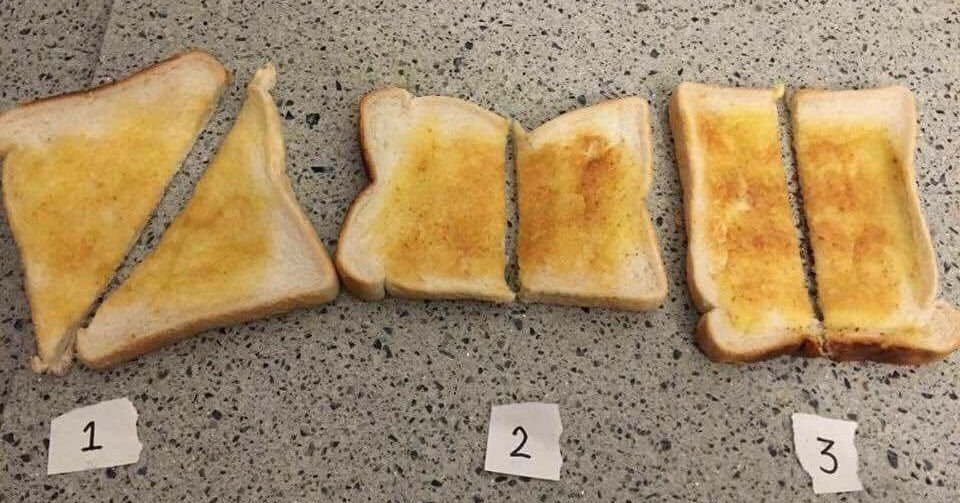 Someone Asked People About The Right Way To Cut Toast And The Whole