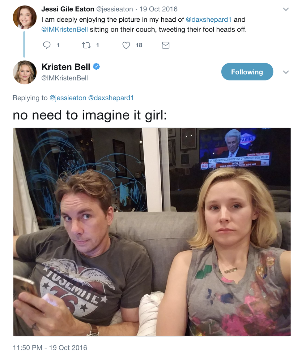 Here Are 27 Times Kristen Bell Was The Forking Best Thing On The