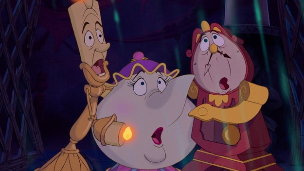 And then we have the enchanted objects — Lumière, Cogsworth, Mrs. Potts — and yes, even Chip. They're all assholes, too.