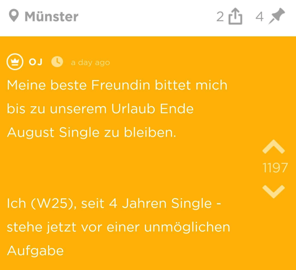 Einfach nur die 51 witzigsten Jodel von 2017, über die Leute zwischen