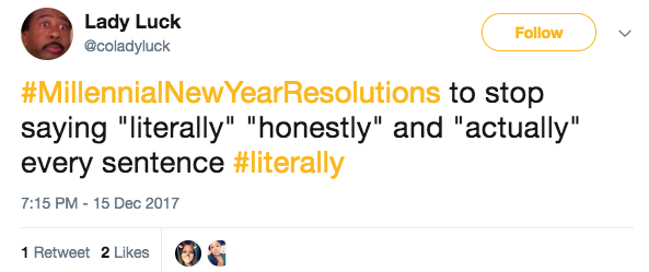 People Are Sharing Millennial New Year Resolutions And I Cant Even With How Rude But Funny