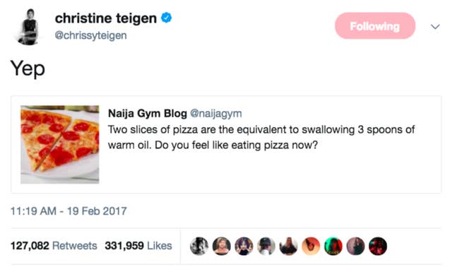 21 Chrissy Teigen Tweets That Shook Twitter To Its Core