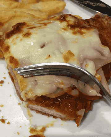 This parmie was stepping up the game.