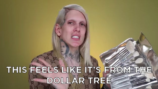 Jeffree Star was definitely not a fan of the brush set and thought the packaging looked cheap.