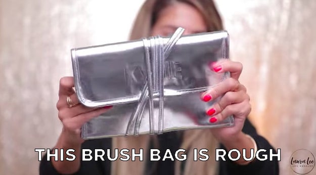 Just like Jeffree Star, Laura Lee thought the brush holder looked like it came from the dollar store.