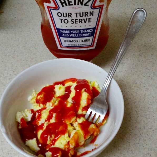 Un petit bout d'œuf dans votre ketchup ?