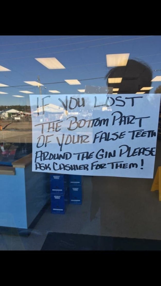 This liquor store sign: