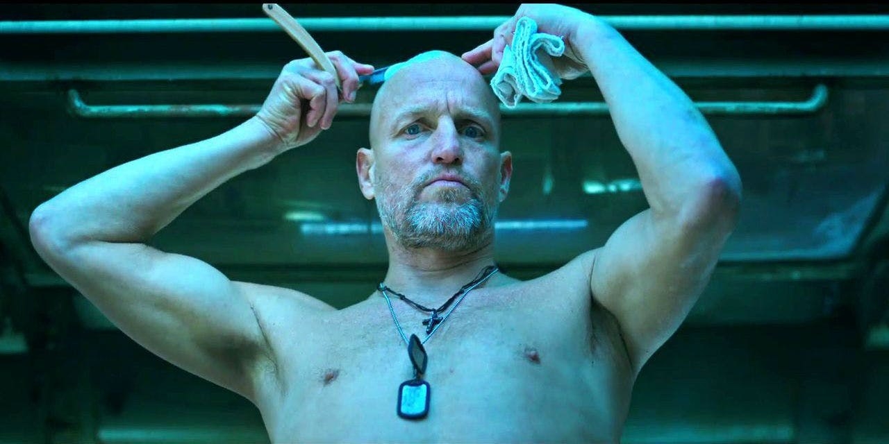 Woody Harrelson came up with the idea to address Caesar by ticking off the military rivals of the past, "Wellington and Napoleon, Grant and Lee, Custer and Sitting Bull.