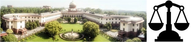 Supreme Court has been designed to represent the two scales of justice.