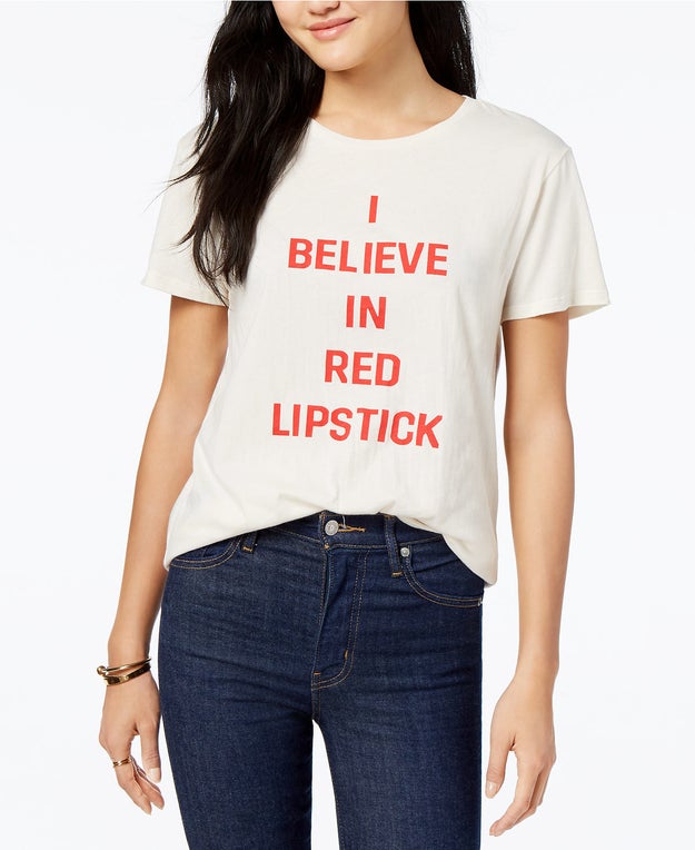 And a message tee for when they discover the power of the aforementioned red lip.