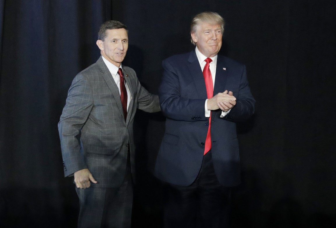 Flynn and Trump in September 2016.