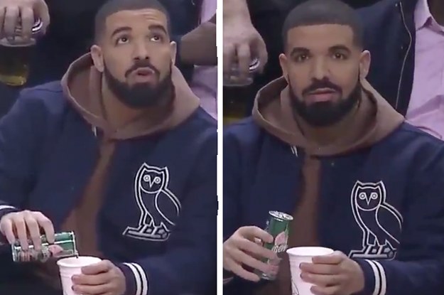 Drake Got Busted Mixing Himself A Drink At A Game And It Will Make You ...