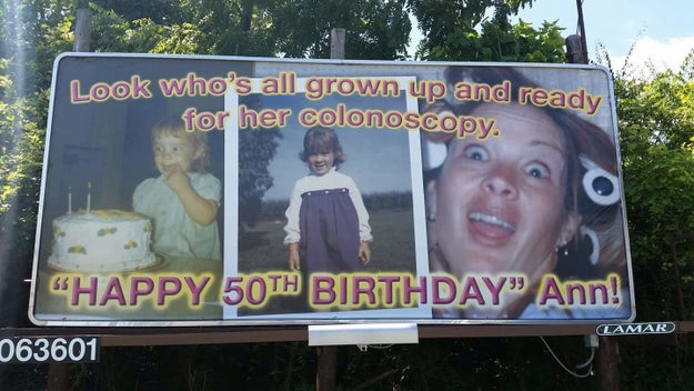 This birthday billboard: