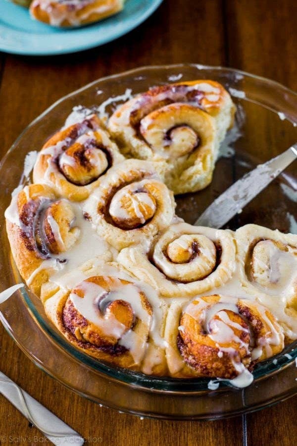 &quot;These are the easiest, fluffiest, most delicious cinnamon rolls I&#x27;ve ever made. No cinnamon roll has ever tasted as good as these ones.&quot; –BadasFind the recipe here.