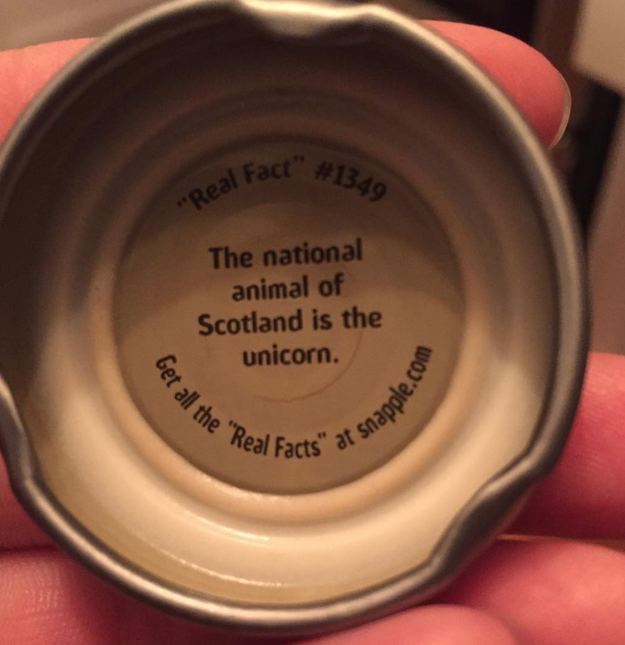 And finally, we bet you didn't know this about Scotland and unicorns: