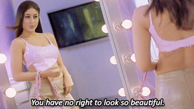 Is it against her religion to pass a reflective surface without admiring herself in it?