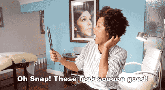 Exactly like this. "I'm never going back to basic lashes, ya'll."