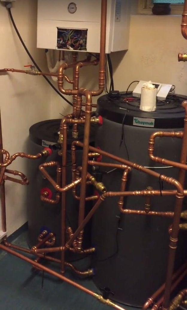 This plumber who had a couple extra pipes left over: