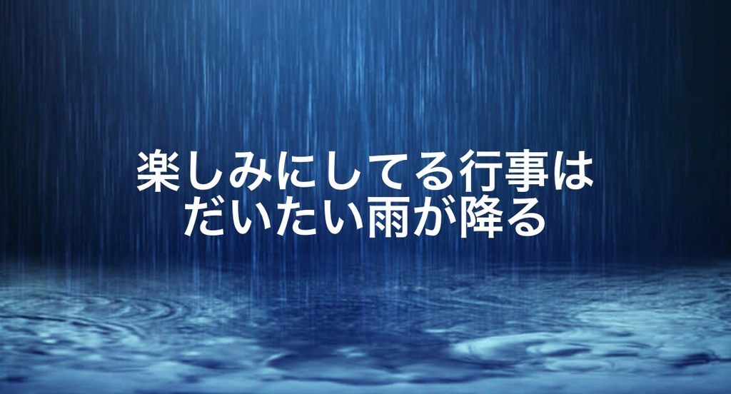 診断 あなたは雨男 晴れ女