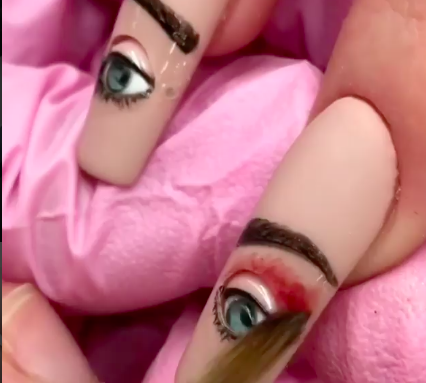 Honestly, how does this nail eye have better makeup than me?