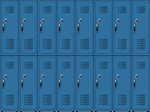 high school lockers decorated