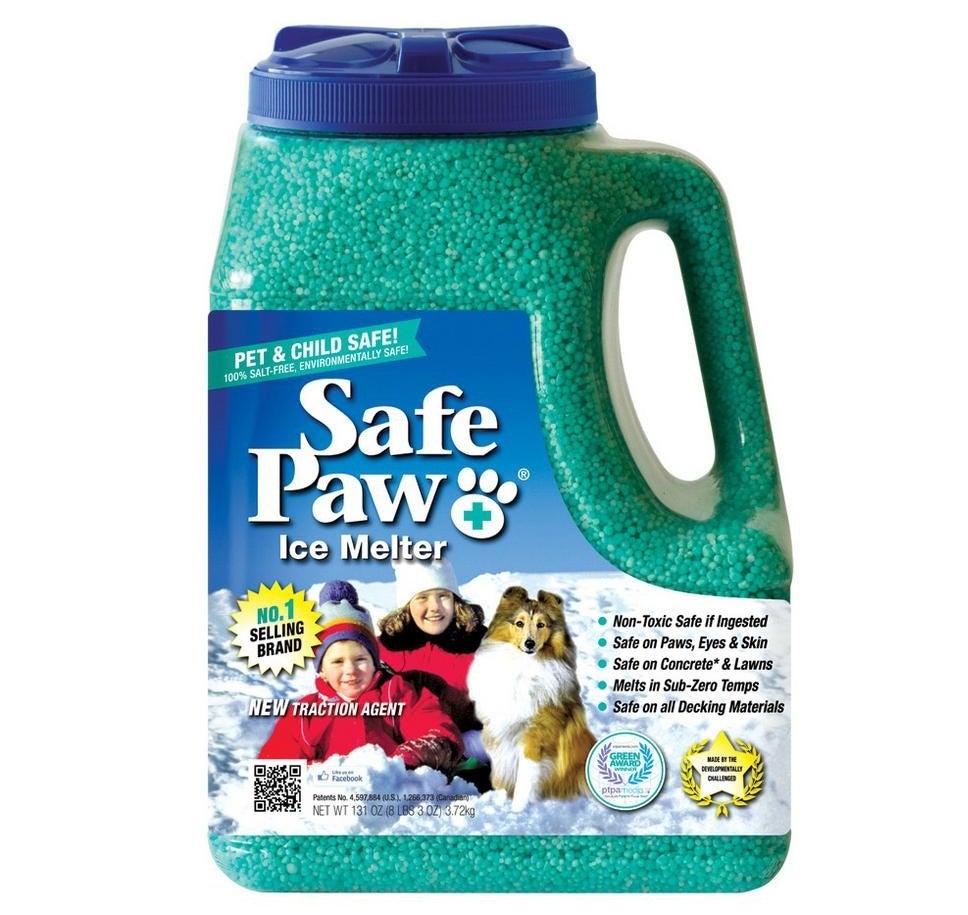 Promising review: "This works very well in getting rid of the ice and I love that it is good for pets and small children. While we don't have any in the house, the neighborhood we live in now has a lot of pets and children running around and I like how it melts the ice for the children but won't harm their pets." —julieGet it from Amazon for $21.76 or Walmart for $19.99.