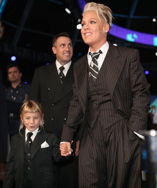 In the interview, Pink also praised the bathroom at Willow's school for being gender-neutral. 