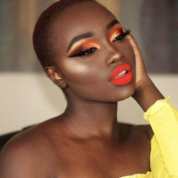 But really though, her melanin + that red = everything.