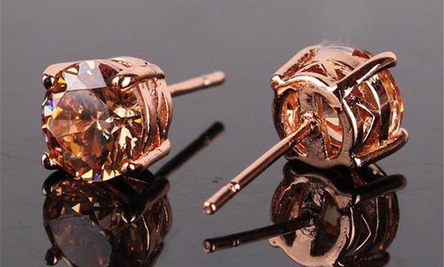 A pair of rose gold earrings for anyone who just adores delicate things and loses earrings more than spare change.