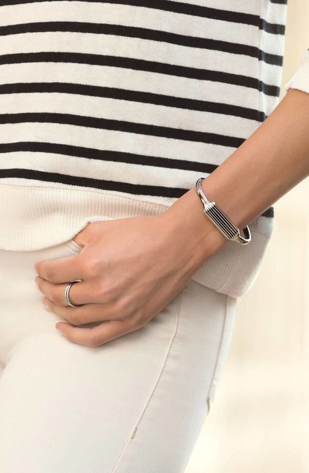 A super cute Fitbit Flex 2 bangle that'll hold and disguise your Flex 2 activity tracker while looking totally stylish.