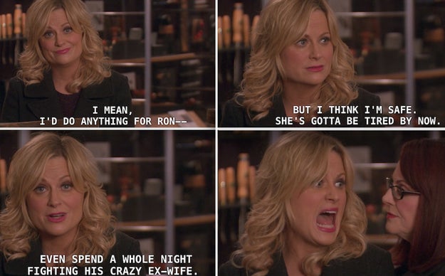 When Leslie tried to keep Tammy II away.