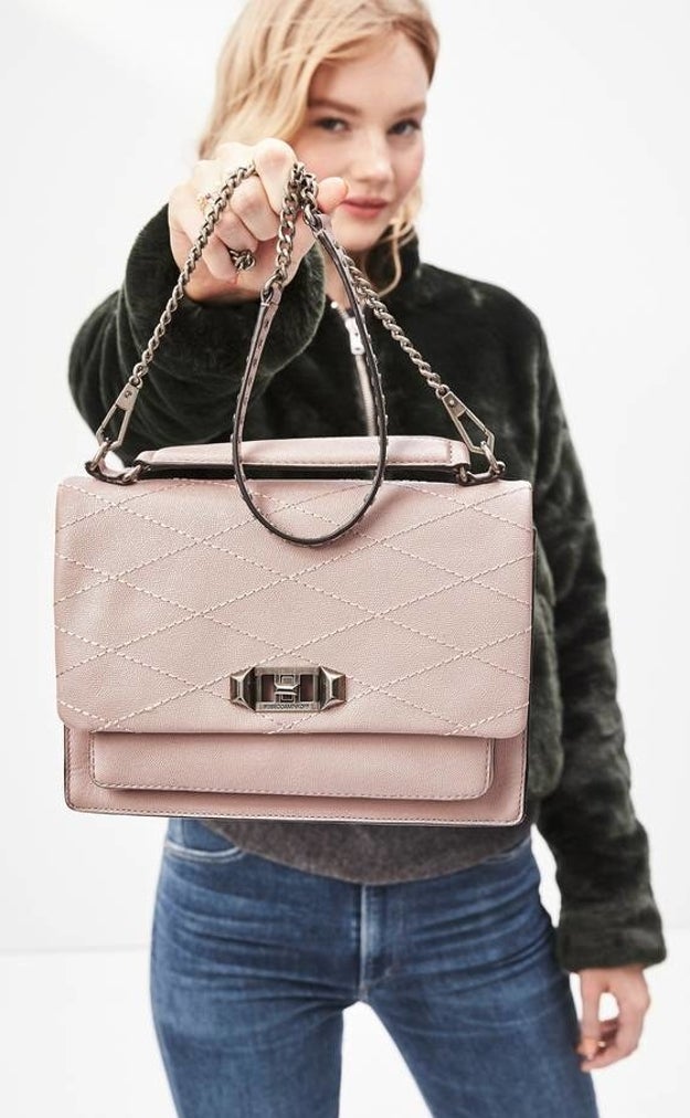 A leather Rebecca Minkoff crossbody bag that'll be totally worth the splurge because it'll quickly become your every day, I cannot-leave-the-house-without-it bag.