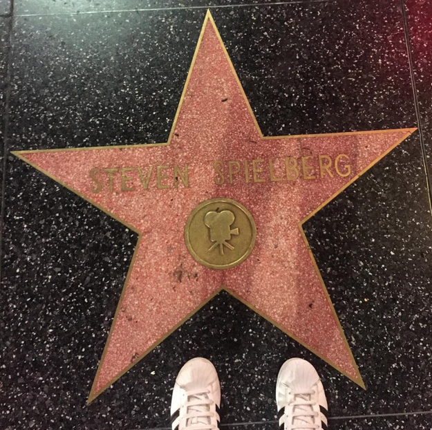 The stars are actually just a part of the regular old sidewalk in Hollywood.