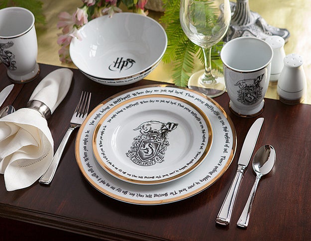 A Harry Potter dinner set so the magic doesn't ever have to stop... even while they're adulting at the dinner party.