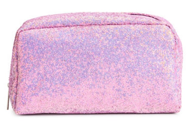 A glittery pouch for stashing all their essentials in style.