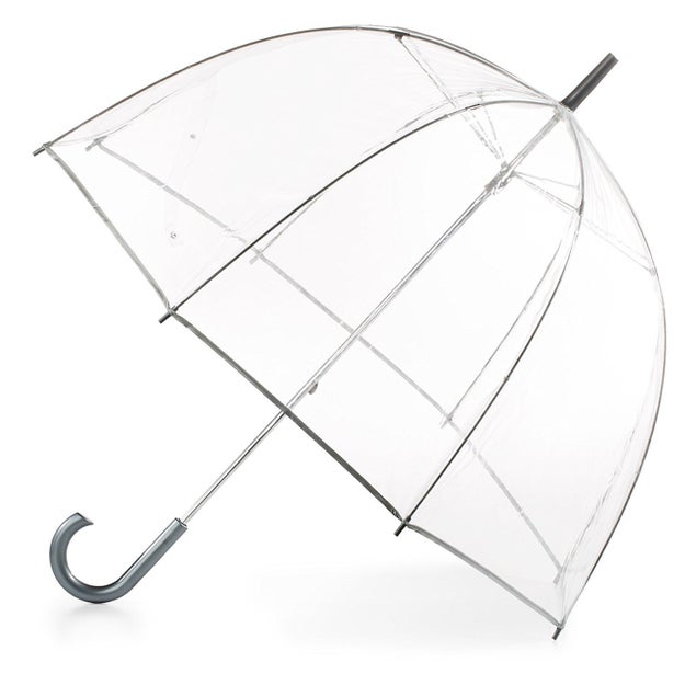 A clear umbrella which will not only keep their ~lewk~ dry, but also never clash with their outfit.