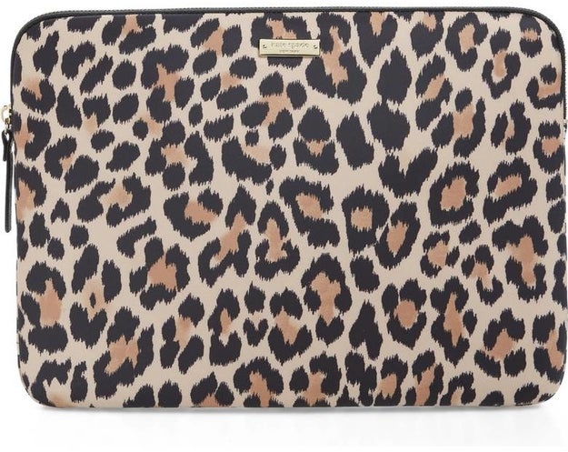 A purrfect laptop case in a totally timeless leopard print.