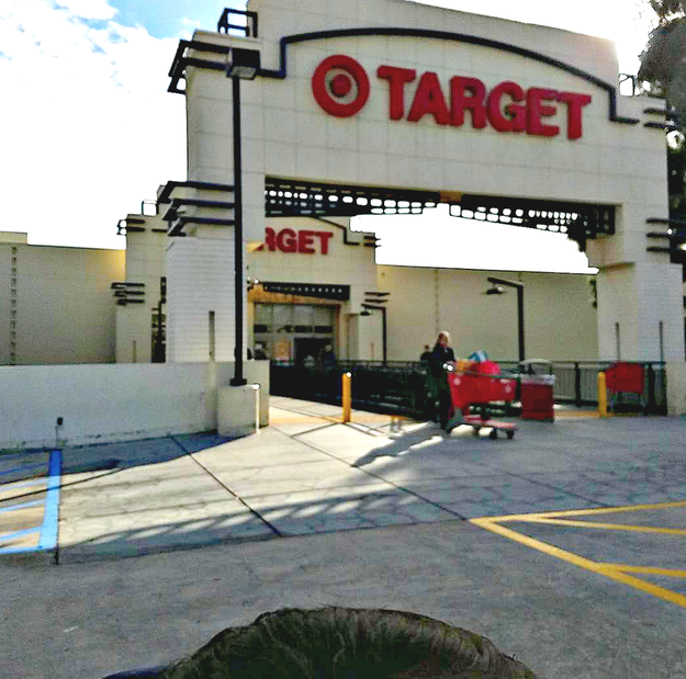 There are literally only a few Walmarts, but Targets are everywhere and they have multi-leveled parking garages.