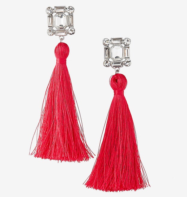 A pair of tassel earrings to instantly fancify any outfit. If that isn't a real word, it should be.