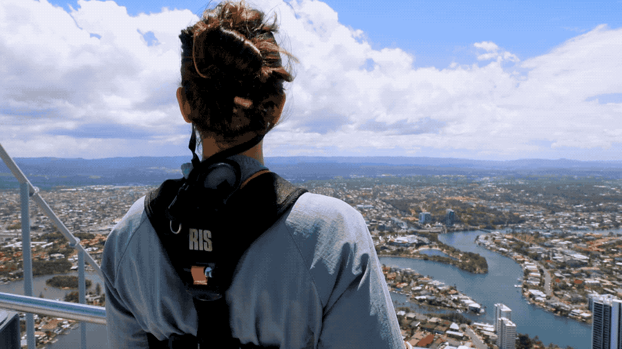 The SkyPoint Climb on the Q1 building is the highest external building climb in Australia. You can climb from the observation deck all the way to the top, and enjoy the 360-degree view across the ocean and the city. It's probably the best way to fight a fear of heights.