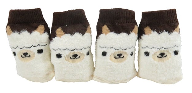 These alpaca chair socks will protect your floors from scratches.
