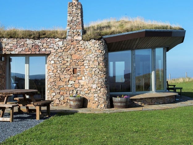 This turf-roofed eco home on the Isle of Islay.